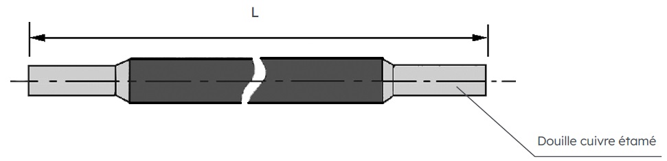 LIAISON 90A 16 MM² BLEUE 6980074