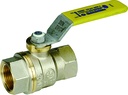 ROBINET TOURNANT SPHERIQUE GAZ F/F 1" PASSAGE TOTAL / 5 BAR NF078 ROB562