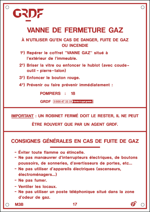 PLAQUE CONSIGNE M3B COF VG ROB POUSSOIR + HUBLOT 8642103 ETI003